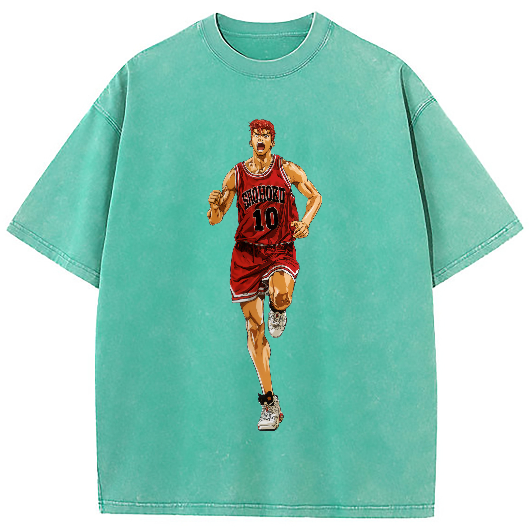 （画像用） SLAM DUNK／スラムダンク 綿100% ヴィンテージ風 半袖Tシャツ（フロントプリント）
